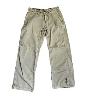 Vintage Kirra  Baggy Khaki Pants 30W Embroidered Y2K Skater Cargo Style
